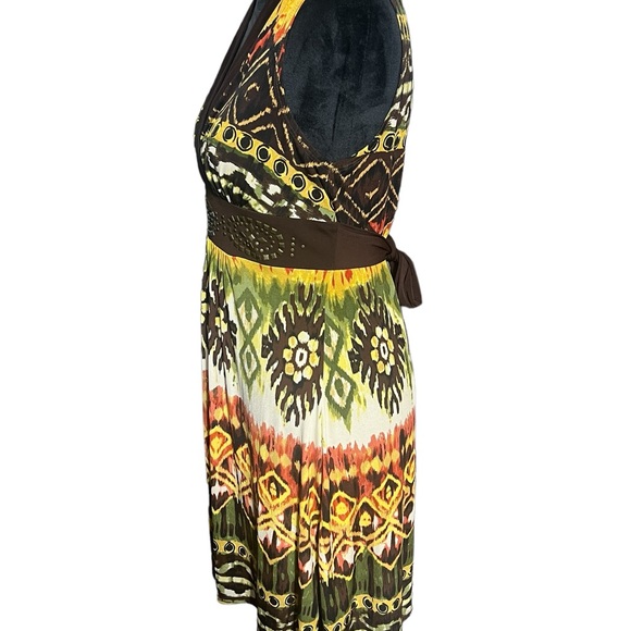 A.Byer, Size Large, Sleeveless, V-Line, Pullover, Tie Belt, Dress. K35 - Picture 5 of 9